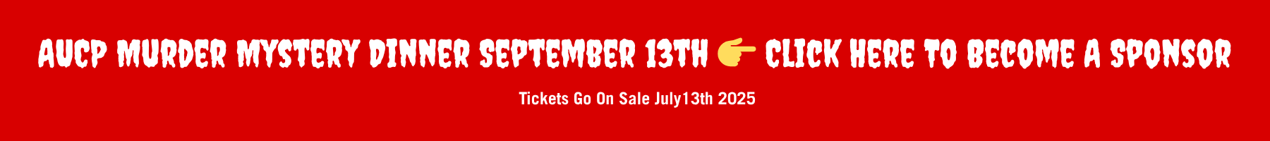 Murder Mystery Sponsorship